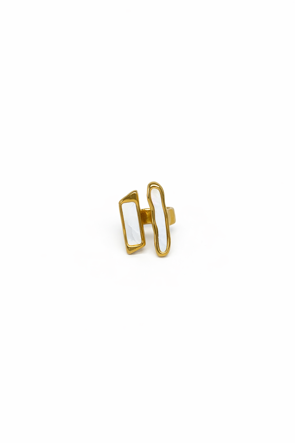 KALISA · Bague Statement Acier Inoxydable Doré · La Sélection Mohissa K