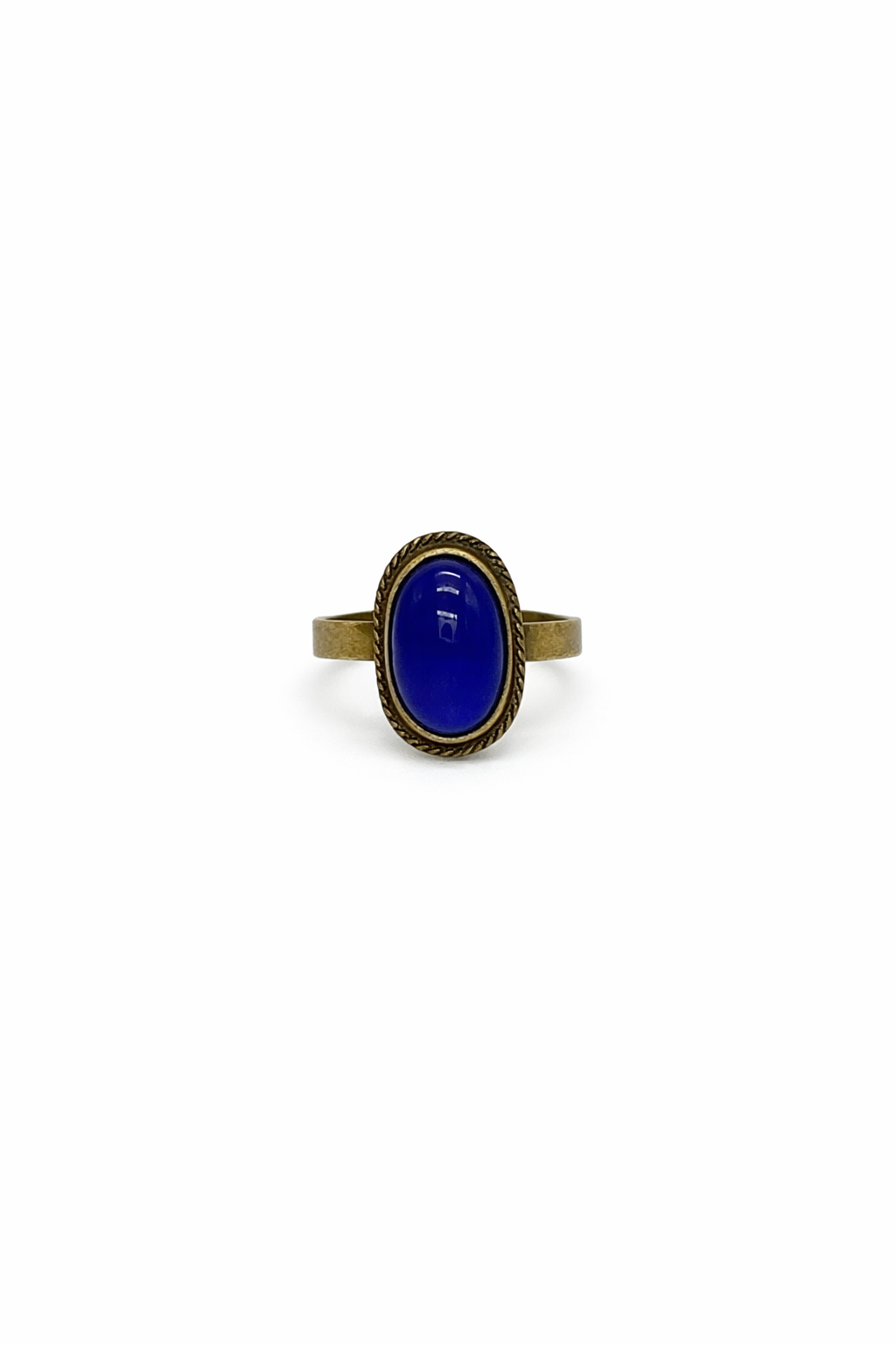 NILE · Bague Bronze Lapis-Lazuli · Bijou Ethnique Égypte · Mohissa K