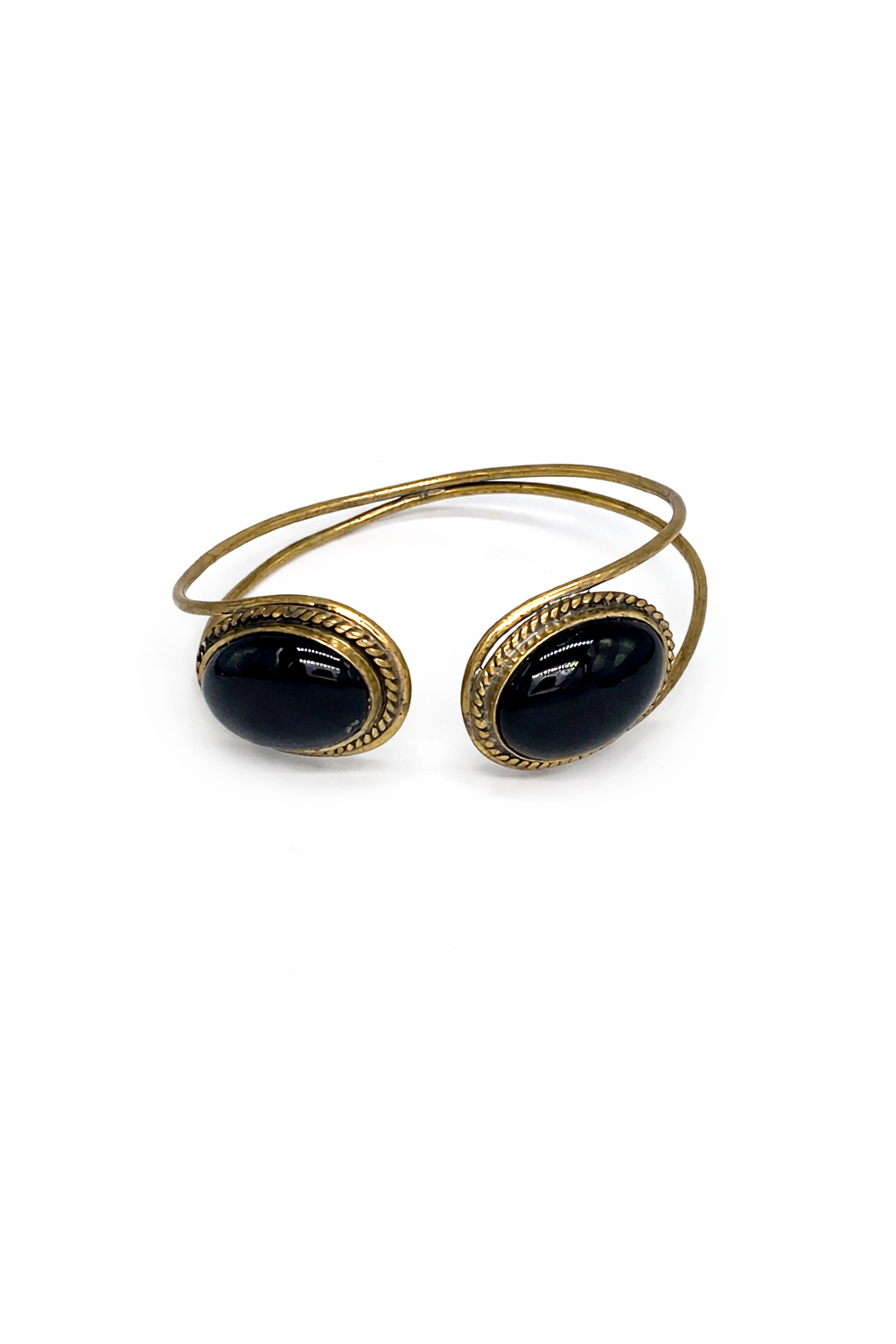 ULIYA · Bracelet Bronze Onyx Noir · Bijou Ethnique Égypte · Mohissa K