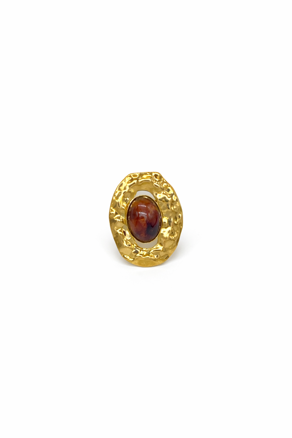 DADO · Bague Statement Acier Doré · La Sélection Mohissa K