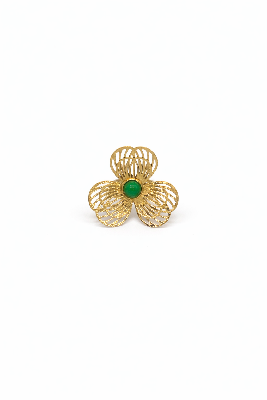 IMASSA · Bague Trèfle · Acier Doré · La Sélection Mohissa K