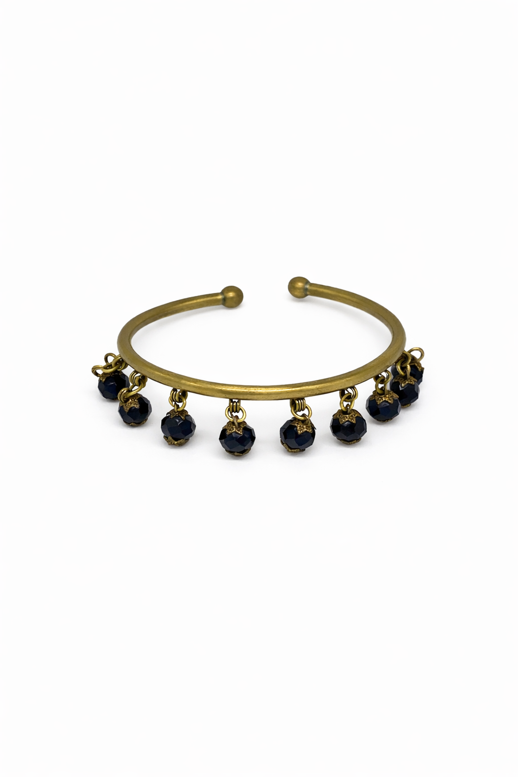 RIQQA· Bracelet Bronze Onyx Noir Perles · Bijou Ethnique Égypte · Mohissa K