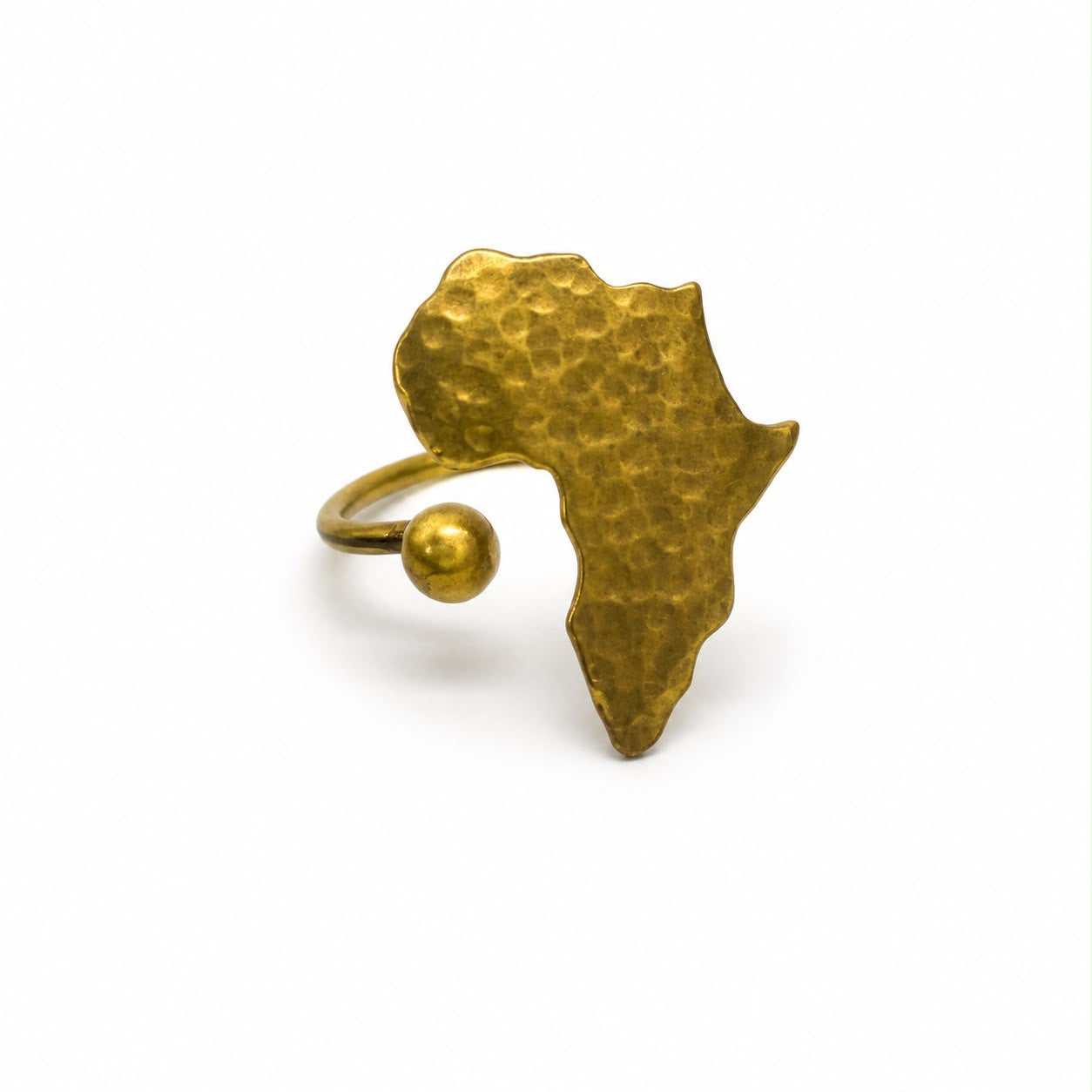 DALLA Bague en Bronze avec un design scruptal Terre Kenya