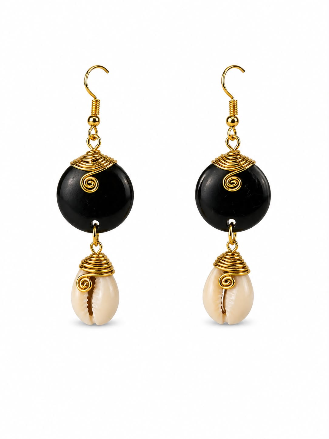 TARA Boucle d'oreille en forme de Coquillage Terre Kenya