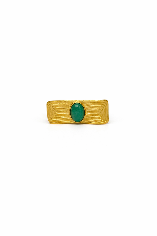 MAKENA · Bague Acier Inoxydable Doré · La Sélection Mohissa K