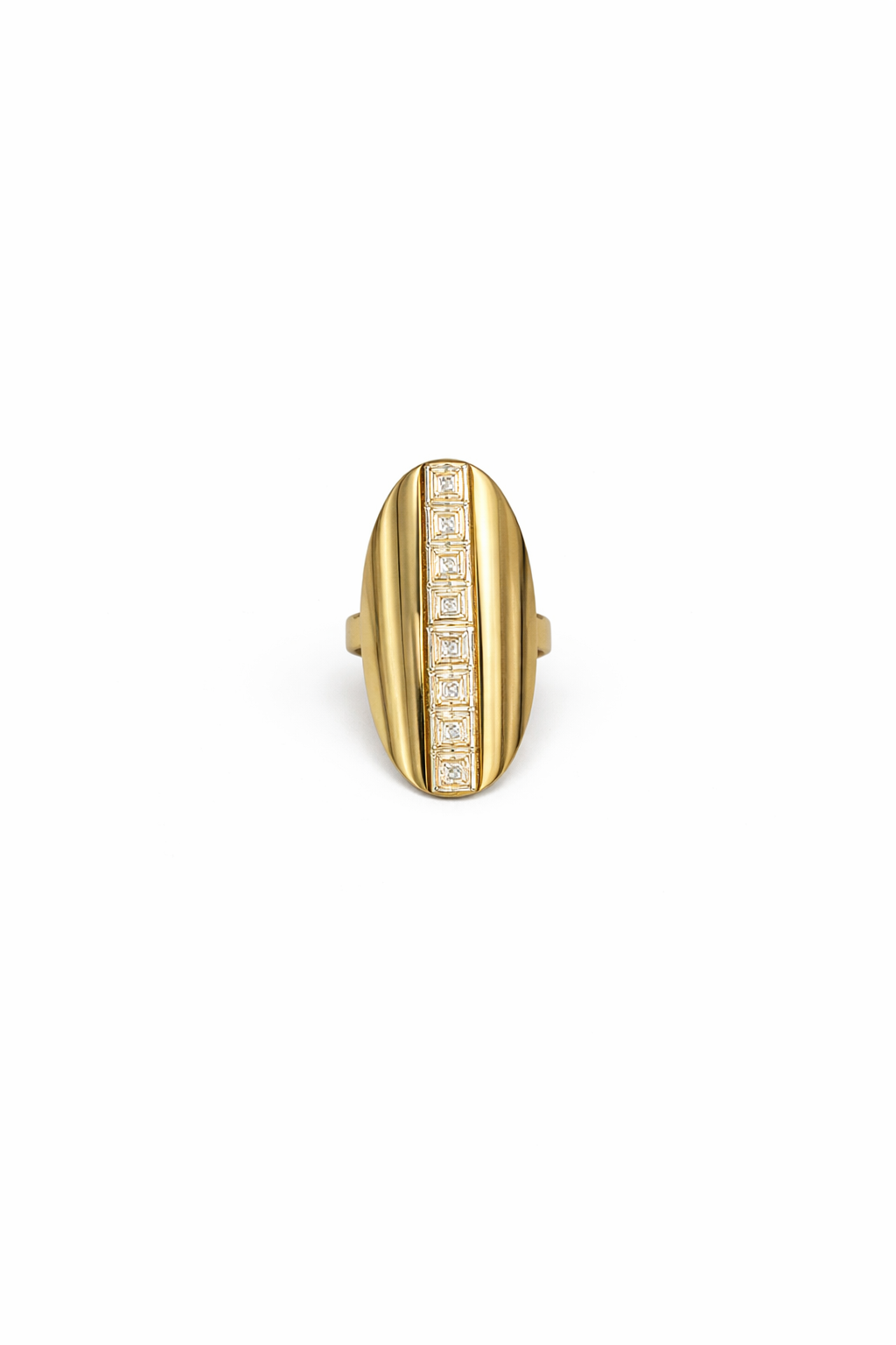 SADEA · Bague Acier Inoxydable Doré · La Sélection Mohissa K