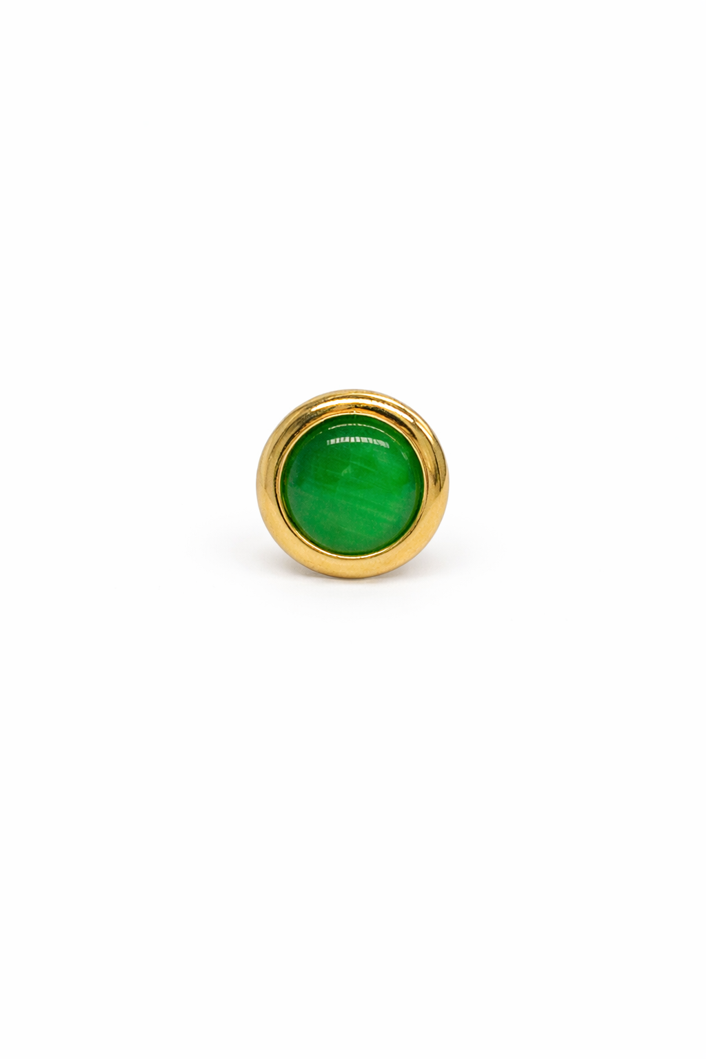 NIA  Bague Acier Doré  avec sa pierre· La Sélection Mohissa K
