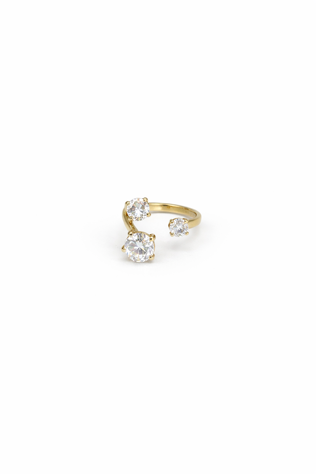 MELINA · Bague Statement Acier inoxydable  Doré · La Sélection Mohissa K
