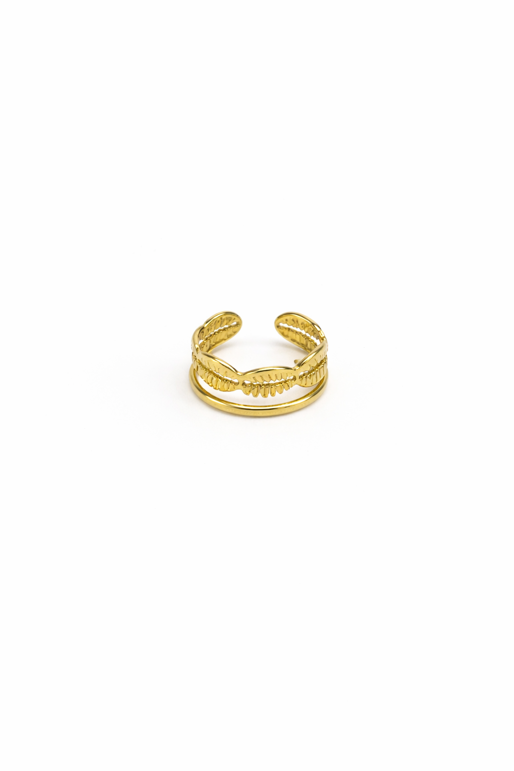 KAUREA · Bague Acier Inoxydable Doré · La Sélection Mohissa K