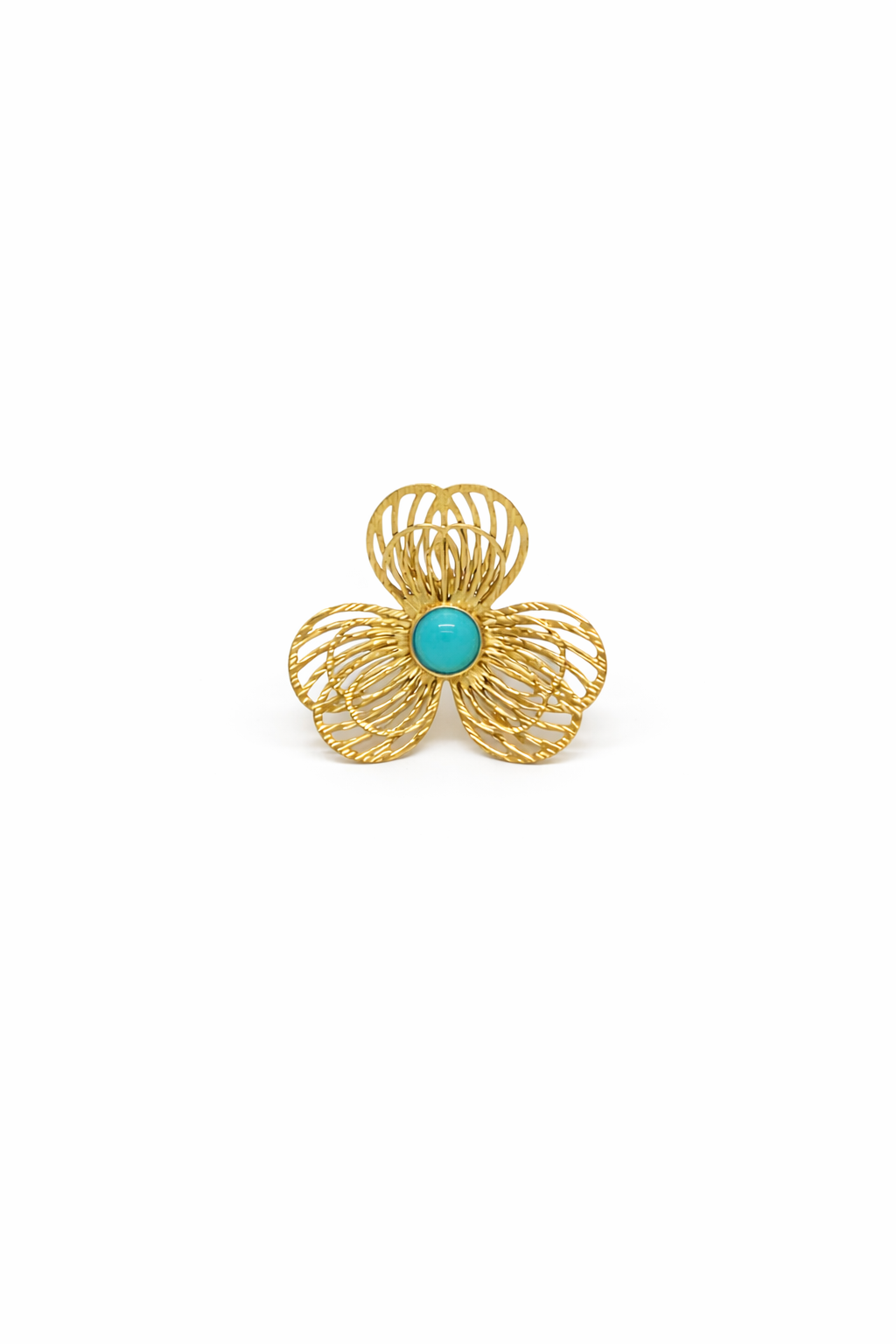 IMASSA · Bague Trèfle · Acier Doré · La Sélection Mohissa K