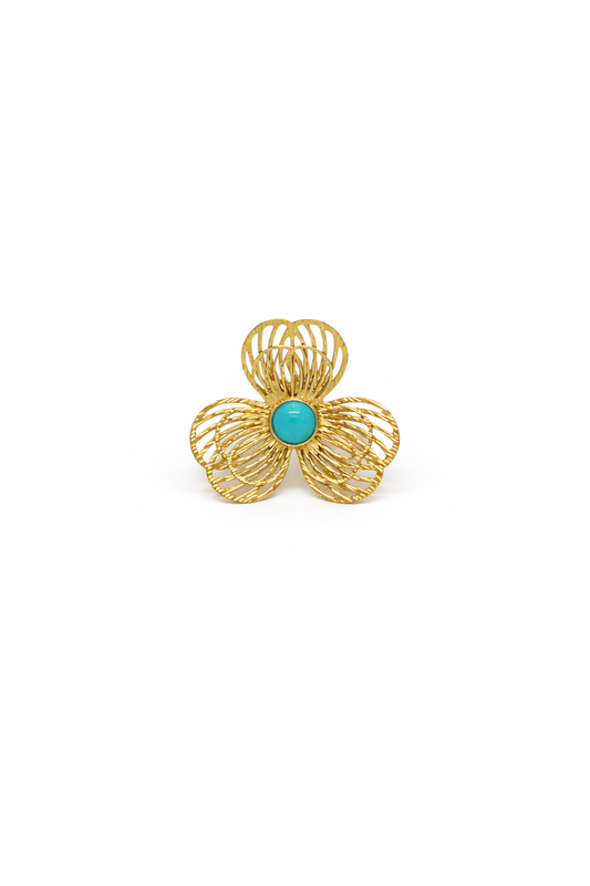 IMASSA · Bague Trèfle · Acier Doré · La Sélection Mohissa K