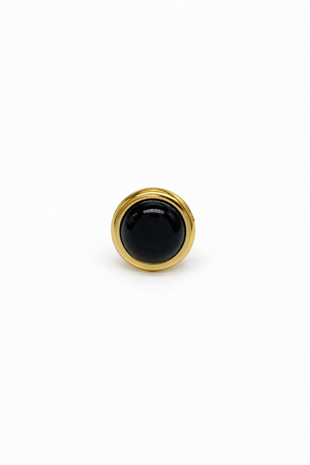 NIA  Bague Acier Doré  avec sa pierre· La Sélection Mohissa K