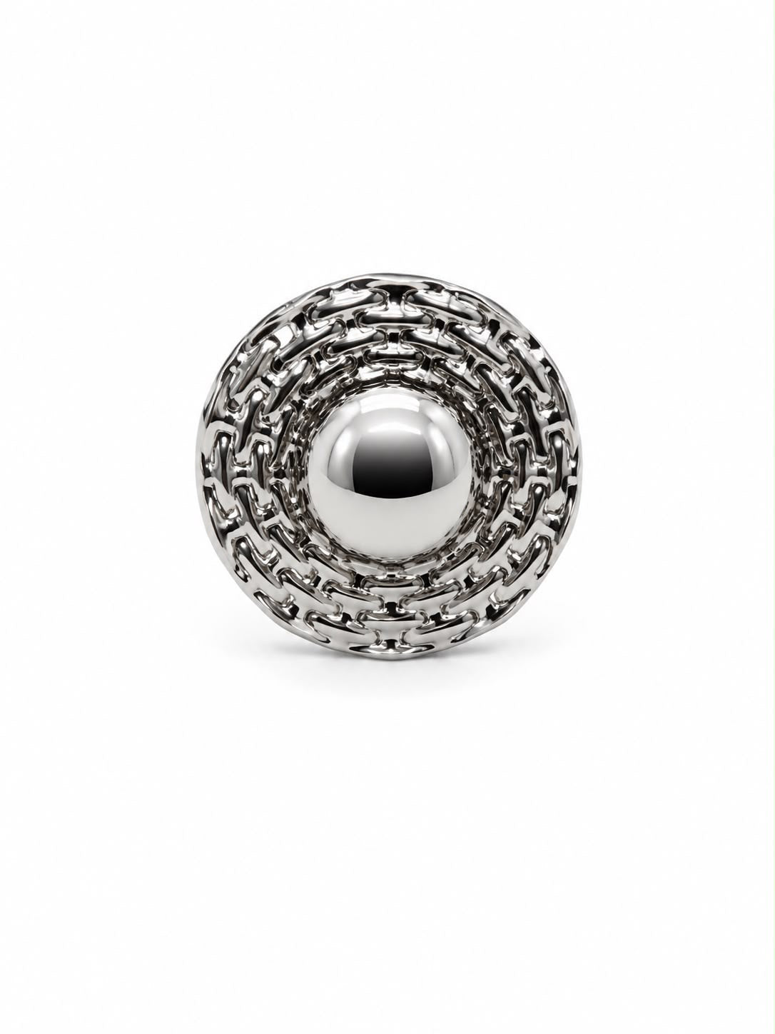 LYNEA Bague en acier inoxydable design circulaire La Sélection Mohissa K