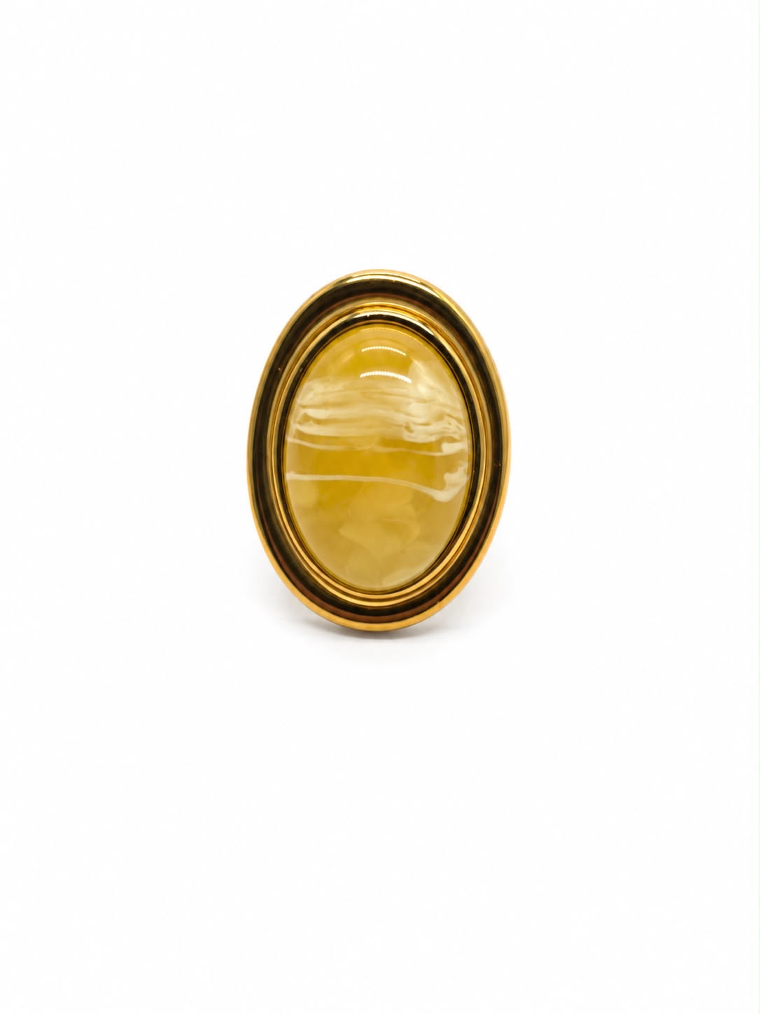 AMARA · Bague Acier Inoxydable Doré · La Sélection Mohissa K