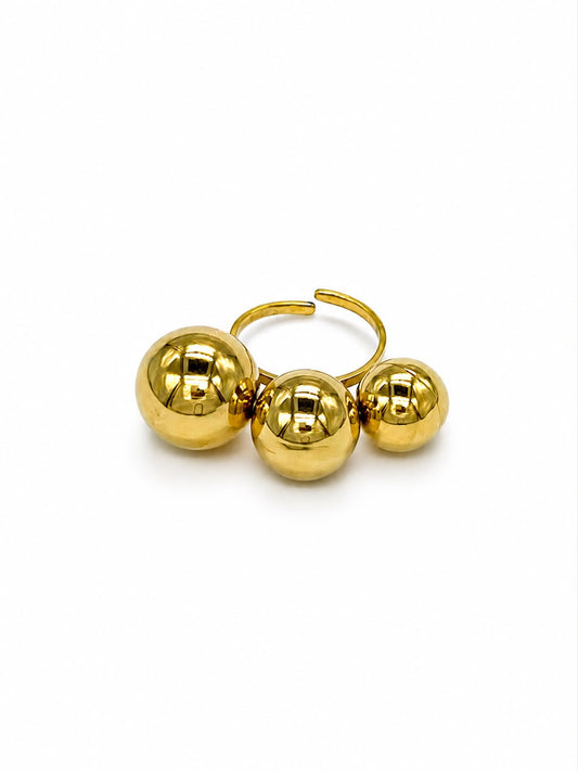 AUREA -Bague acier inoxydable  Doré - Sélection Mohissa K