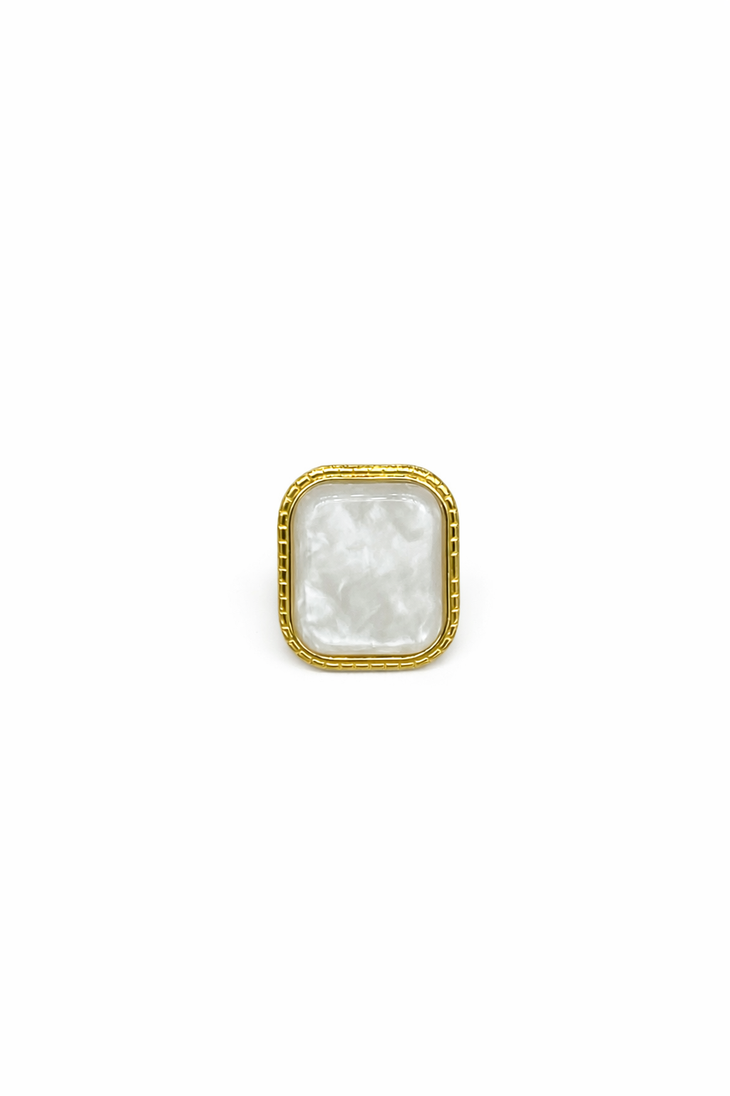 SOMAYA · Bague Statement Acier inoxydable Doré · La Sélection Mohissa K
