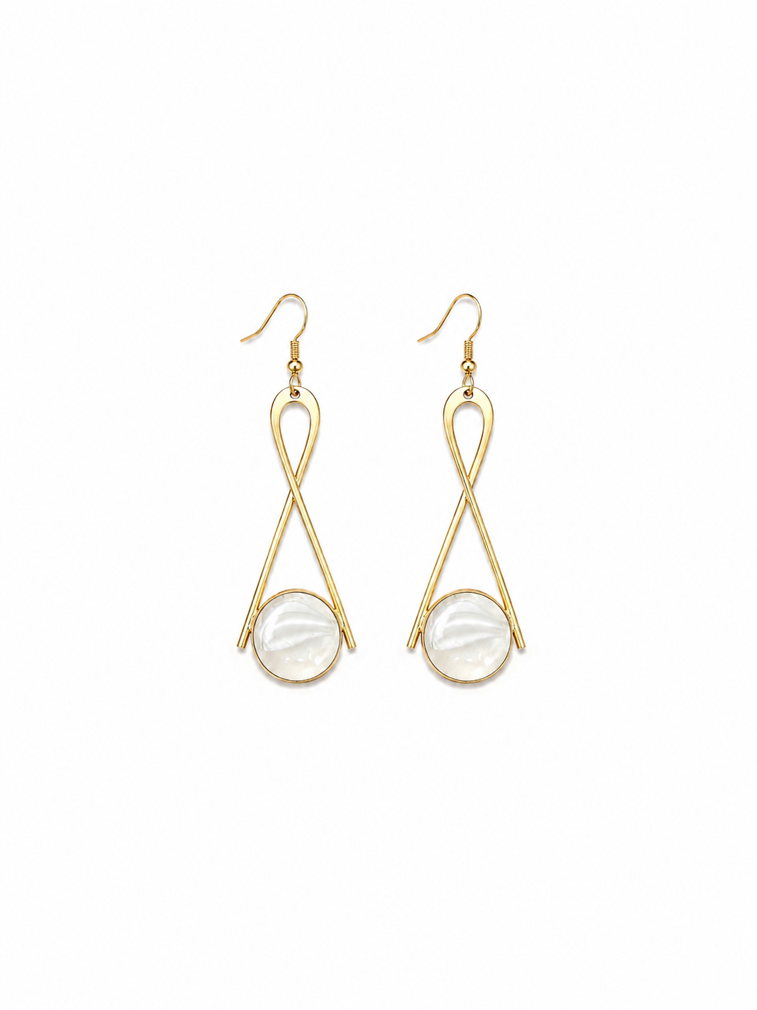 LISA Boucle D’oreille en Bronze avec sa perle • Terre Kenya
