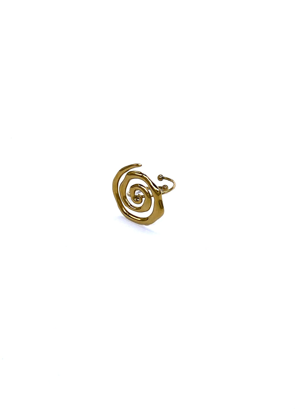 NALYA Bague acier inoxydable design forme spirale La sélection Mohissa k