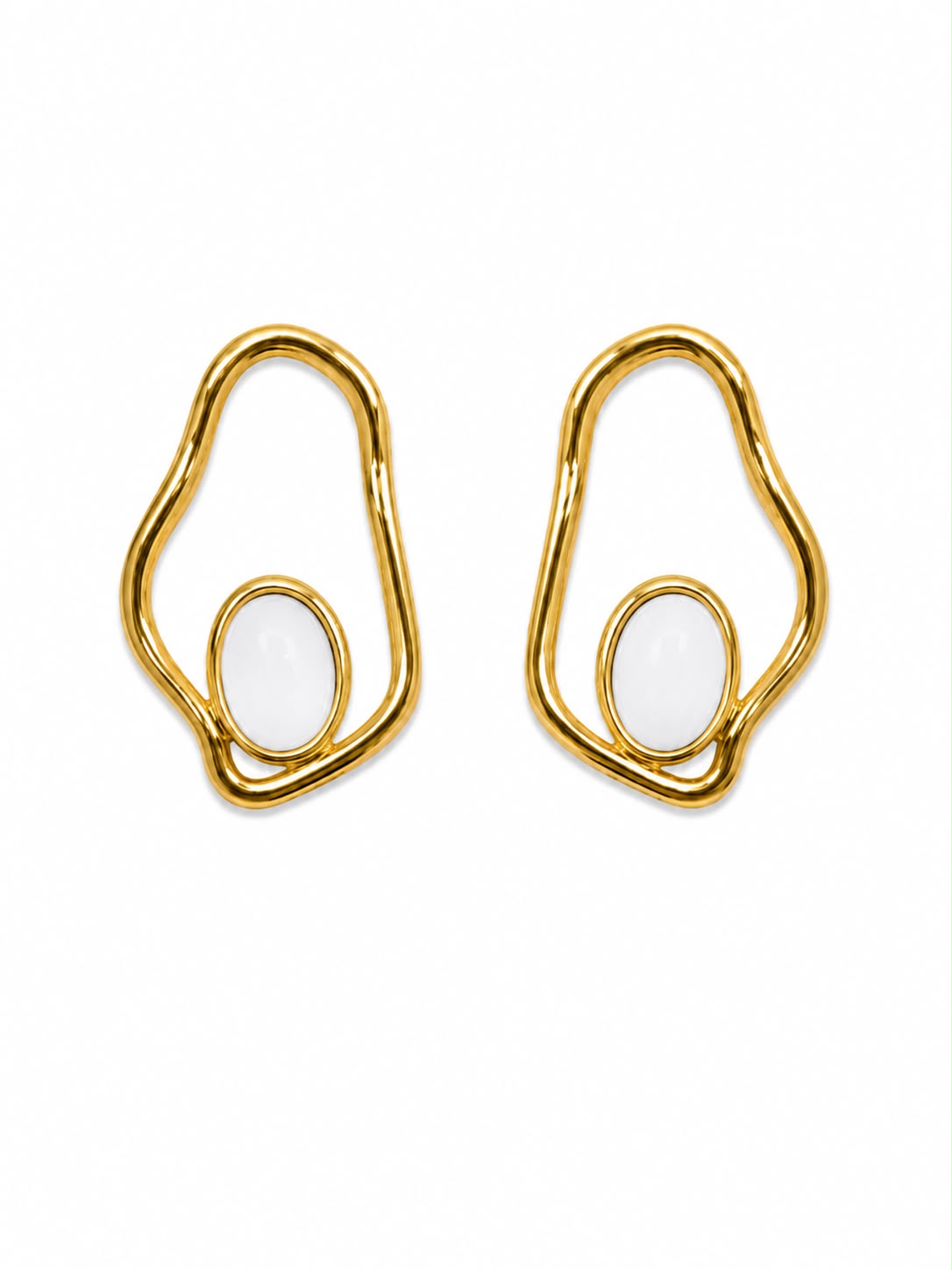 IMANI Boucles D'oreilles Asymétrique acier inoxydable SELECTION MOHISSAH K
