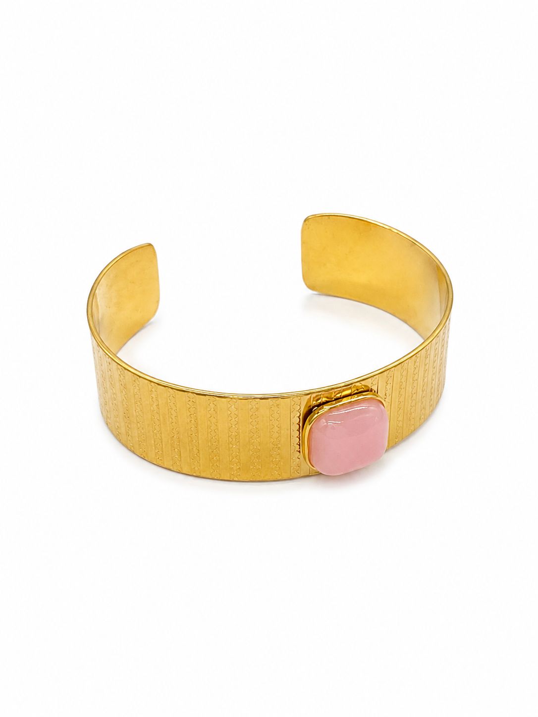 TUMAINI Bracelet Manchette Dorée pierre de couleur •La Sélection de Mohissa K
