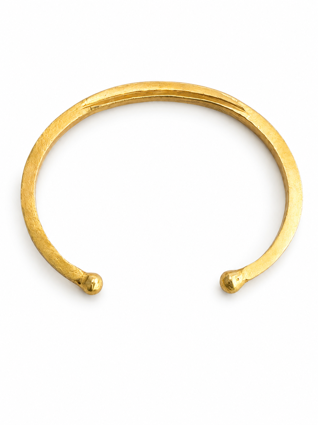 SAYA – Bracelet Jonc Ouvert Doré Épuré – Terre Mali